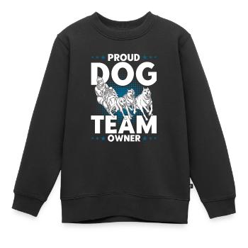Traîneau à chiens Traîneau à chiens Traîneau à chiens - Sweat Premium enfant bio - noir - Devant - AI Model Kid Female (0cm)