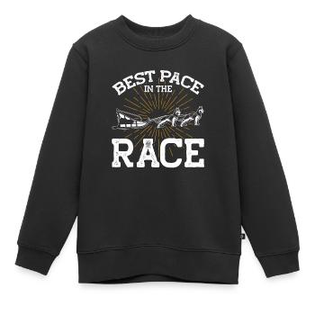 Traîneau Chien Traîneau Chien - Sweat Premium enfant bio - noir - Devant - AI Model Kid Female (0cm)