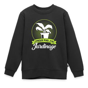 Hobbygärtner Schrebergarten Gärtner Geschenk - Kinder Premium Organic Sweatshirt - Schwarz - Vorne - AI Model Kid Female (0cm)