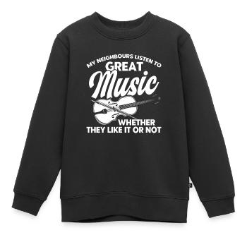 Violoniste Violoniste Violoniste Cadeau - Sweat Premium enfant bio - noir - Devant - AI Model Kid Female (0cm)