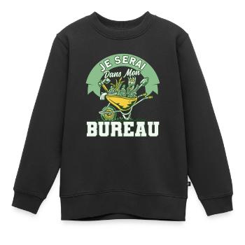 Schrebergarten Garten Gartenarbeit Geschenk - Kinder Premium Organic Sweatshirt - Schwarz - Vorne - AI Model Kid Female (0cm)