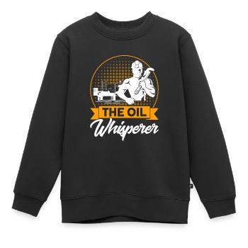Arbeiten im Fracking Gas Arbeiter Ölfeld Arbeiter - Kinder Premium Organic Sweatshirt - Schwarz - Vorne - AI Model Kid Female (0cm)