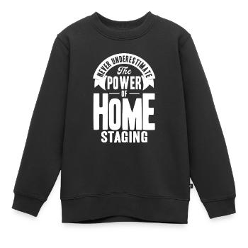 Innenarchitekt Inneneinrichtung Haus Einrichtung G - Kinder Premium Organic Sweatshirt - Schwarz - Vorne - AI Model Kid Female (0cm)