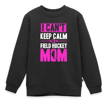 Hallen Feldhockey Mannschaftssport Feldhockey Spie - Kinder Premium Organic Sweatshirt - Schwarz - Vorne - AI Model Kid Female (0cm)