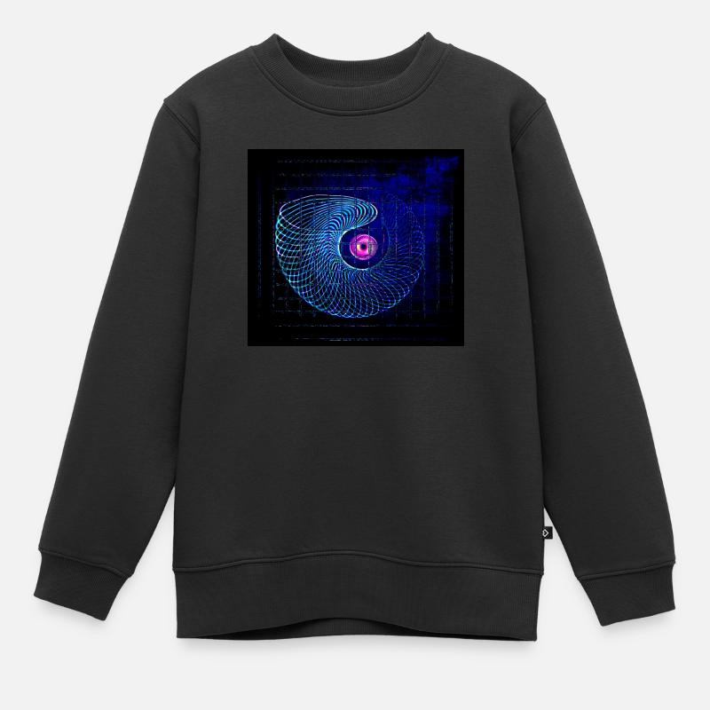 Spirale #5 - Sweat Premium enfant bio - noir