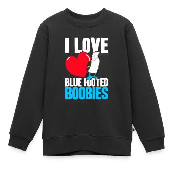 Tölpelvogel Seevogel Tölpel Geschenk - Kinder Premium Organic Sweatshirt - Schwarz - Vorne - AI Model Kid Female (0cm)