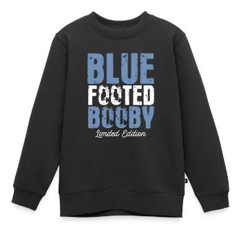 Seevogel Tölpel Blaufußtölpel Geschenk - Kinder Premium Organic Sweatshirt - Schwarz - Vorne - AI Model Kid Female (0cm)