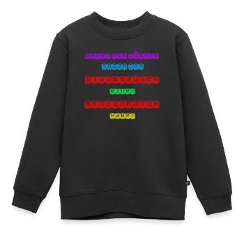 Staubsauger 1 - Kinder Premium Organic Sweatshirt - Schwarz - Vorne - AI Model Kid Female (0cm)