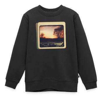 Nostalgischer Horizont - Kinder Premium Organic Sweatshirt - Schwarz - Vorne - AI Model Kid Female (0cm)