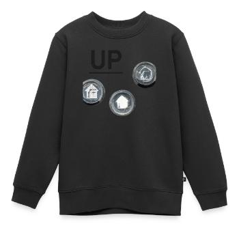 vers le haut avec actionnement manuel - Sweat Premium enfant bio - noir - Devant - AI Model Kid Female (0cm)