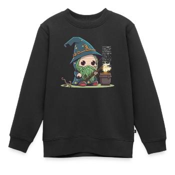 The Force of Technology - Kids Premium Organic Sweatshirt - black - Front - AI Model Kid Female (0cm)