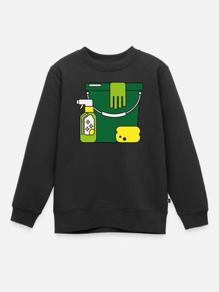 propre - Sweat Premium enfant bio - noir