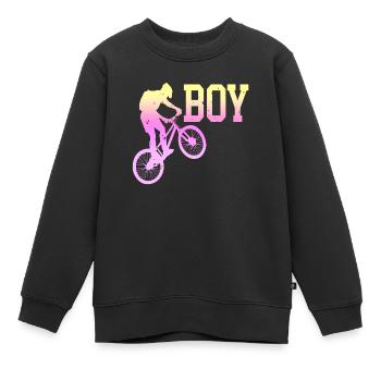 Fahrrad Fahrrad Fahrrad Lifestyle Gesunder Verkehr - Kinder Premium Organic Sweatshirt - Schwarz - Vorne - AI Model Kid Female (0cm)