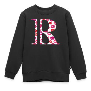Brief an die Küsse - Kinder Premium Organic Sweatshirt - Schwarz - Vorne - AI Model Kid Female (0cm)