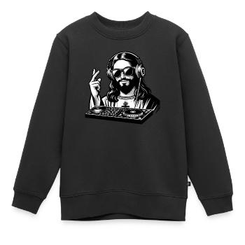 Modern Jesus - Kids Premium Organic Sweatshirt - black - Front - AI Model Kid Female (0cm)