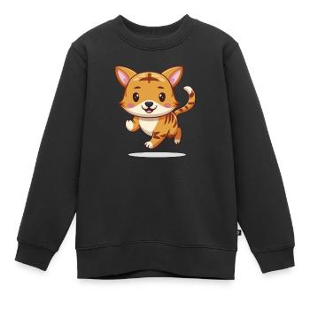 Tigerinchen – Le petit garçon manqué ! - Sweat Premium enfant bio - noir - Devant - AI Model Kid Female (0cm)