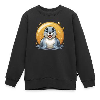 Räbchen – beaucoup de soleil et de bonne humeur ! - Sweat Premium enfant bio - noir - Devant - AI Model Kid Female (0cm)