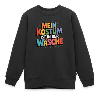 Mein Kostüm ist in der Wäsche - Kinder Premium Organic Sweatshirt - Schwarz - Vorne - AI Model Kid Female (0cm)