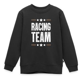 Racing Team - Kinder Premium Organic Sweatshirt - Schwarz - Vorne - AI Model Kid Female (0cm)