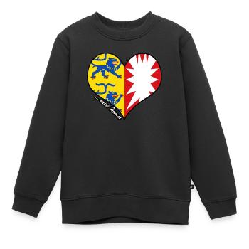 meine Heimat - Schleswig-Holstein - Kinder Premium Organic Sweatshirt - Schwarz - Vorne - AI Model Kid Female (0cm)