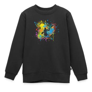 Paddeln - Kinder Premium Organic Sweatshirt - Schwarz - Vorne - AI Model Kid Female (0cm)