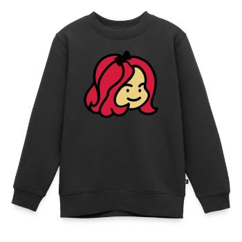 fille de cute - fille mignonne 3 - Sweat Premium enfant bio - noir - Devant - AI Model Kid Female (0cm)