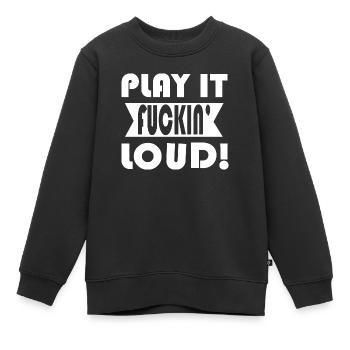Rock and Roll Rock Music - Kinder Premium Organic Sweatshirt - Schwarz - Vorne - AI Model Kid Female (0cm)