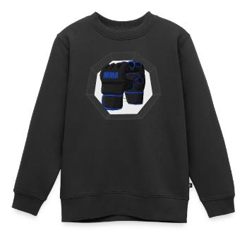 MMA Mixed Martial Arts - Sweat Premium enfant bio - noir - Devant - AI Model Kid Female (0cm)