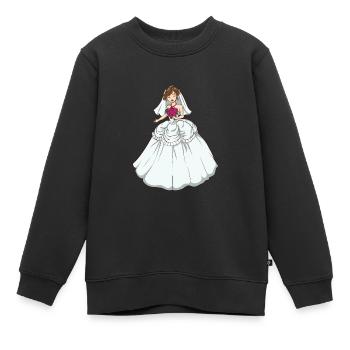 Grand jour d’amour - Sweat Premium enfant bio - noir - Devant - AI Model Kid Female (0cm)
