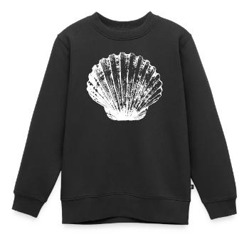 Jakobsmuschel - Kinder Premium Organic Sweatshirt - Schwarz - Vorne - AI Model Kid Female (0cm)
