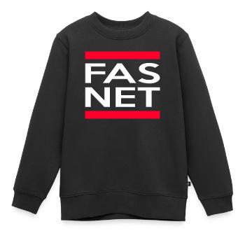Fasnet - Sweat Premium enfant bio - noir - Devant - AI Model Kid Female (0cm)
