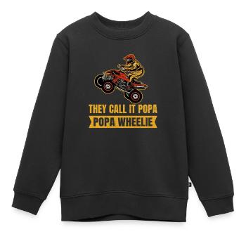 Quad Atv Motorsport - Kinder Premium Organic Sweatshirt - Schwarz - Vorne - AI Model Kid Female (0cm)