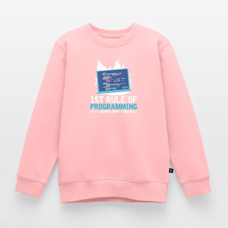 Programmierer Coder Software Entwickler Kinder Premium Organic Sweatshirt