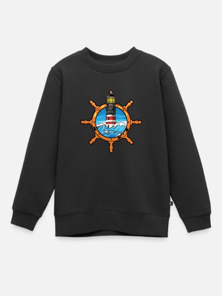 Phare - Sweat Premium enfant bio - noir