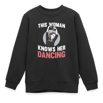 Tanzen Tänzer Tanz - Kinder Premium Organic Sweatshirt - Schwarz - Vorne - AI Model Kid Female (0cm)