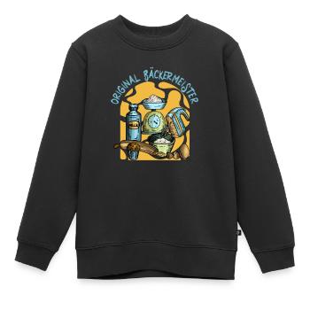 Bäcker Backen Konditor - Kinder Premium Organic Sweatshirt - Schwarz - Vorne - AI Model Kid Female (0cm)