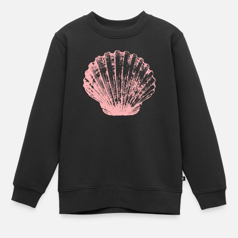 Coquille Saint-Jacques - Sweat Premium enfant bio - noir