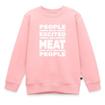 Fleischer Metzger Schlachter - Kinder Premium Organic Sweatshirt - Rosa - Vorne - AI Model Kid Female (0cm)