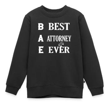 BAE Meilleur avocat avocat de tous les temps - Sweat Premium enfant bio - noir - Devant - AI Model Kid Female (0cm)