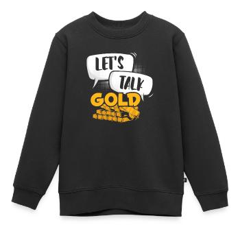 Gold Mining Gold Mine - Kids Premium Organic Sweatshirt - black - Front - AI Model Kid Female (0cm)