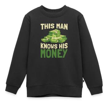 Kapitalismus Kapitalist Unternehmer Investor - Kinder Premium Organic Sweatshirt - Schwarz - Vorne - AI Model Kid Female (0cm)