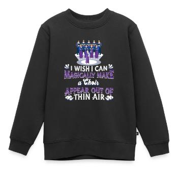 Chor Chorsänger - Kinder Premium Organic Sweatshirt - Schwarz - Vorne - AI Model Kid Female (0cm)