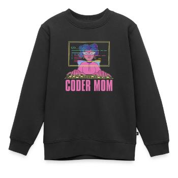 Programmierer Coder Software Entwickler - Kinder Premium Organic Sweatshirt - Schwarz - Vorne - AI Model Kid Female (0cm)