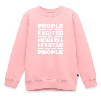 Zweiradmechaniker Motorrad Mechaniker Schrauber - Kinder Premium Organic Sweatshirt - Rosa - Vorne - AI Model Kid Female (0cm)