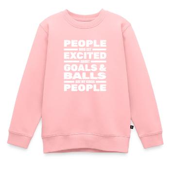 Lacrosse Torhüter Torwart - Kinder Premium Organic Sweatshirt - Rosa - Vorne - AI Model Kid Female (0cm)
