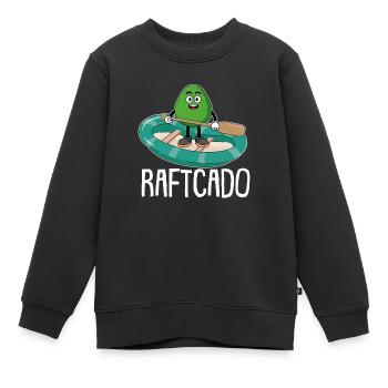 Rafting Wildwasser Kanu Kajak - Kinder Premium Organic Sweatshirt - Schwarz - Vorne - AI Model Kid Female (0cm)