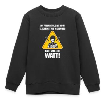Elektriker Elektrotechniker Elektroniker - Kinder Premium Organic Sweatshirt - Schwarz - Vorne - AI Model Kid Female (0cm)