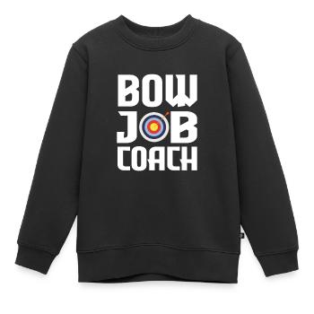 Tir à l’arc Flèche Tir à l’arc Tir à l’arc - Sweat Premium enfant bio - noir - Devant - AI Model Kid Female (0cm)