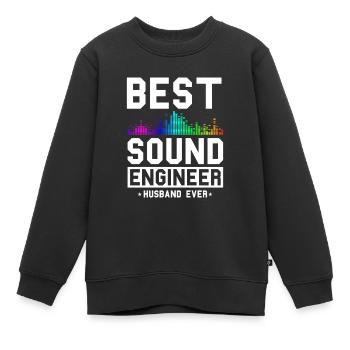 Tontechniker Sound Audio Engineer - Kinder Premium Organic Sweatshirt - Schwarz - Vorne - AI Model Kid Female (0cm)