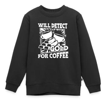 Gold Mining Gold Mine - Kids Premium Organic Sweatshirt - black - Front - AI Model Kid Female (0cm)